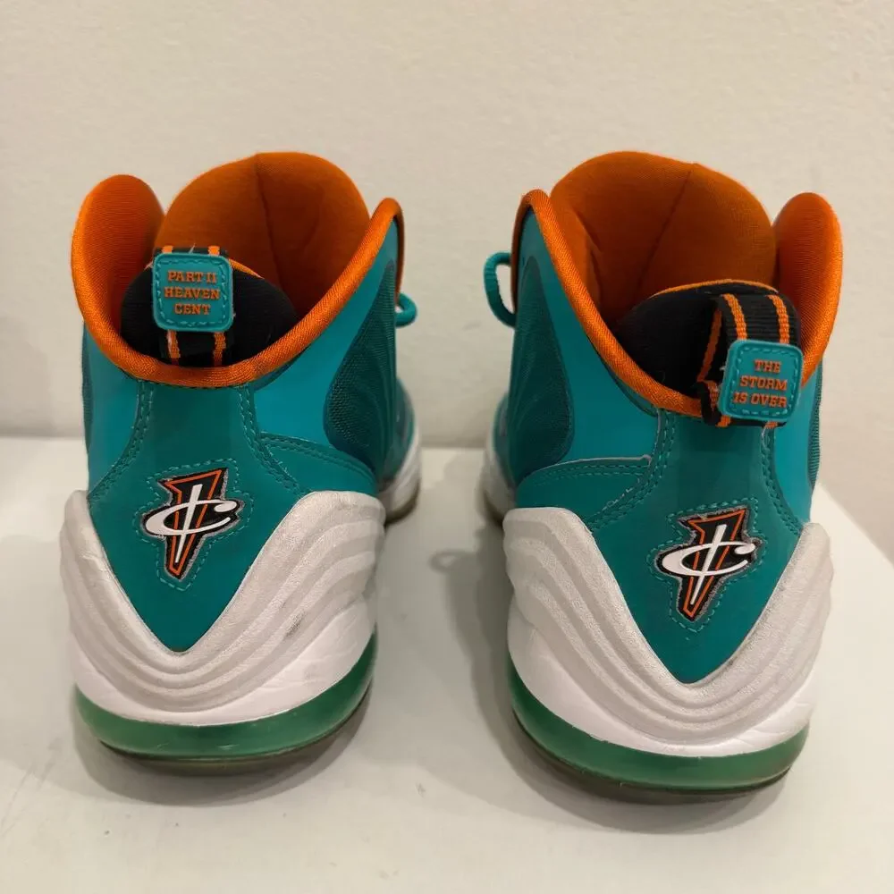 Nike Air Penny V Atomic Teal Miami Dolphins 537331-300 Men’s Size 11 w/ Box EUC